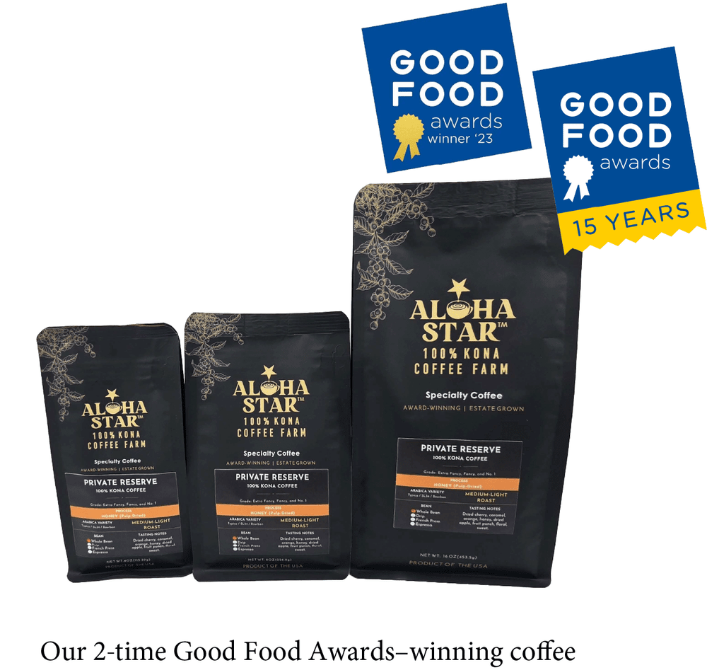 Buy farm-direct 100% Kona Coffee Private Reserve Honey process